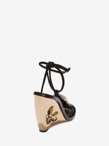 Thumbnail for your product : Alexander McQueen Sculpted Wedge Stone Sandal