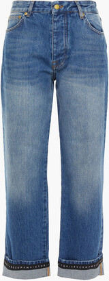 VVB Faded High-rise Straight-leg Jeans