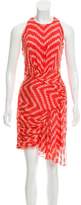 Thumbnail for your product : Milly Silk Mini Dress Coral Silk Mini Dress