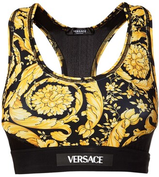 Versace Barocco print bra top - ShopStyle