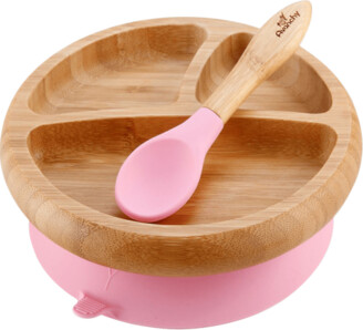 Avanchy Baby's Bamboo Plate & Spoon Set