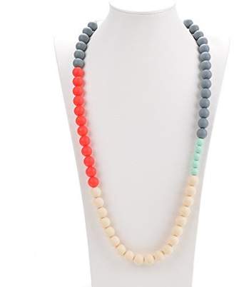 Life is Good Consider It Maid Silicone Teething Necklace for Mom to Wear - FREE E-BOOK - BPA FREE and FDA Approved