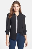 Thumbnail for your product : MICHAEL Michael Kors Embellished Placket Georgette Blouse
