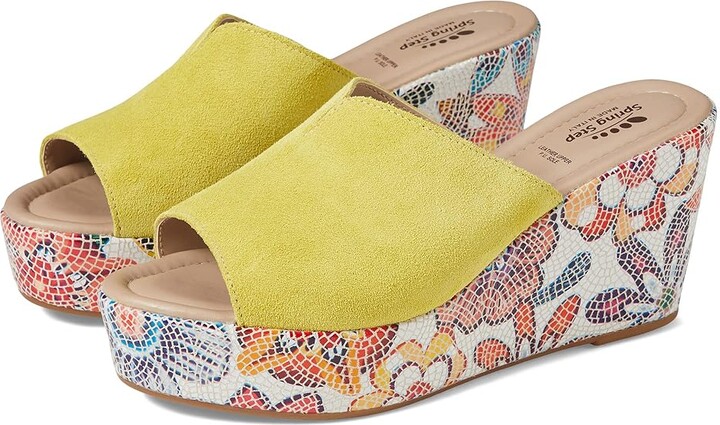 Yellow Suede Platform Sandals ShopStyle