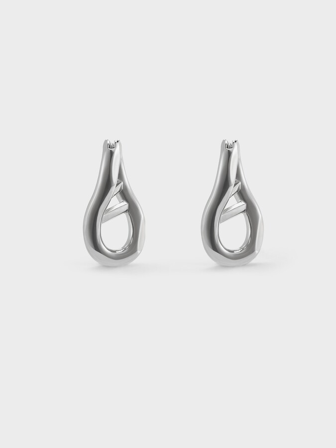 Charles & Keith Nyra Sculptural Drop Earrings