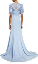 Thumbnail for your product : Lela Rose Guipure-Lace Bodice Gown
