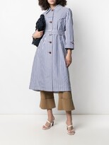 Thumbnail for your product : Jejia Striped Belted Coat
