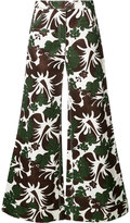Thumbnail for your product : Rosie Assoulin floral print palazzo trousers - women - Cotton/Viscose - 0