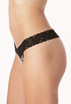 Thumbnail for your product : Forever 21 Wild Leopard Lace Thong