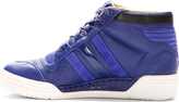 Thumbnail for your product : Y-3 Indigo Blue Courtside High-Top Sneakers