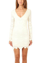 Thumbnail for your product : Nightcap Clothing Deep V Spanish Lace Dress