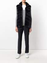 Thumbnail for your product : N.Peal rex ribbed gilet