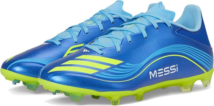 adidas F50 Messi League Firm/Multi Ground Soccer Cleats Soccer Shoes Team Royal Blue/Solar Yellow/Semi Blue Burst : Men's 6 - Women's 7 Medium