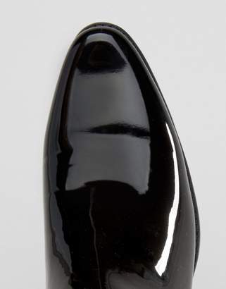 ASOS DESIGN Chelsea Boots in Black Patent