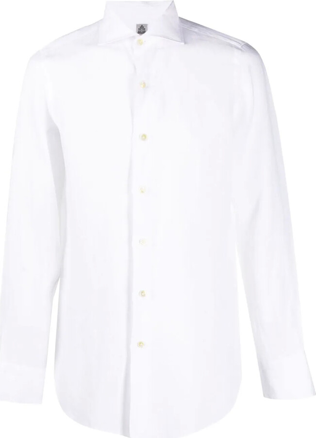 Finamore 1925 Napoli Collared Linen Shirt