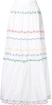 Thumbnail for your product : Tory Burch Embroidered Wave Skirt
