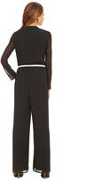 Thumbnail for your product : Gianni Bini Hunter Belted Sheer-Sleeve Jumpsuit