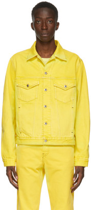 yellow jean jacket men