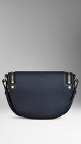 Thumbnail for your product : Burberry Small Two-Tone Grainy Leather Crossbody Bag