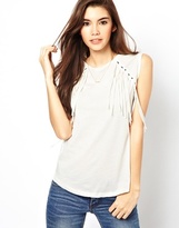 Thumbnail for your product : Warehouse Fringe Detail Tee