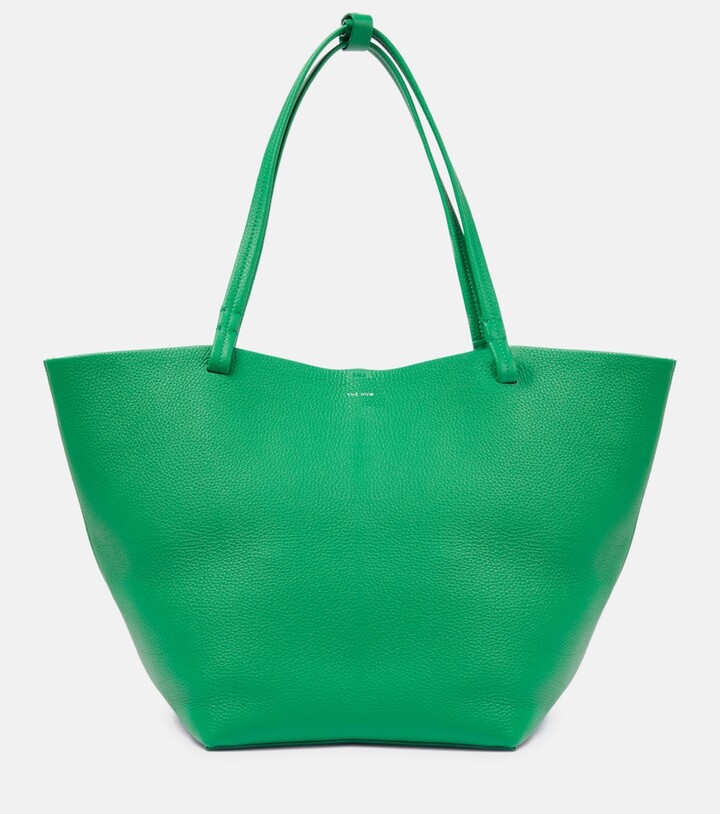 The Row Park Leather Tote - ShopStyle