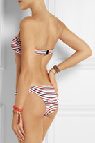 Thumbnail for your product : Lisa Marie Fernandez Alexia textured pucker bandeau bikini