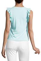 Thumbnail for your product : HIGHLINE COLLECTIVE Fitted Ruffled Tank Top