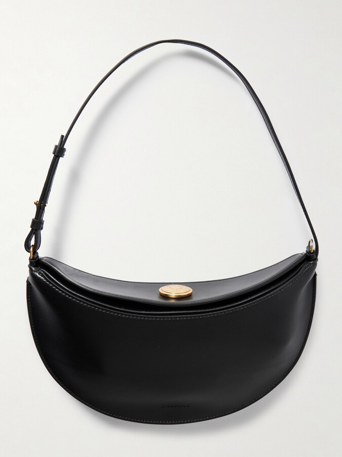 Jacquemus Le Petit Calisso Rond Embellished Leather Clutch - Black