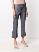Thumbnail for your product : Alberto Biani Cropped Flared Trousers