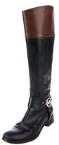 Thumbnail for your product : MICHAEL Michael Kors Leather Round-Toe Boots Black Leather Round-Toe Boots