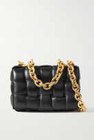 Thumbnail for your product : Bottega Veneta Cassette Chain-embellished Padded Intrecciato Leather Shoulder Bag