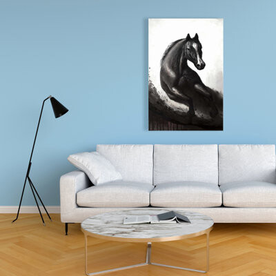 Lark Manor Horse in Motion Canvas for Home Decor