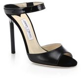 Thumbnail for your product : Jimmy Choo Deckle Patent Leather Bracelet Mules