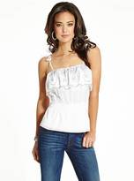Thumbnail for your product : GUESS Sleeveless Strappy Embroidered Eyelet Top