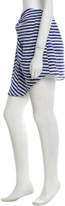 Christian Wijnants Striped Silk Mini Skirt