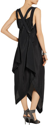 Vivienne Westwood Revival asymmetric satin-crepe dress