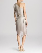 Thumbnail for your product : Halston Dress - One Shoulder Flowing Belted