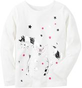 Thumbnail for your product : Carter's Toddler Girl Screen-Print Graphic Long Sleeve Tee