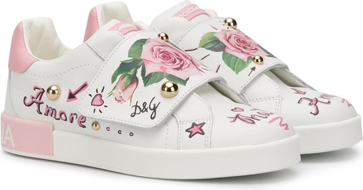 Dolce Gabbana Children Tropical Rose Print Sneakers ShopStyle