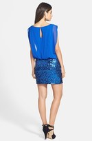 Thumbnail for your product : Aidan Mattox Aidan by Faux Two-Piece Chiffon & Sequin Dress