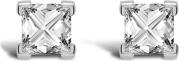 Pragnell 18kt white gold RockChic diamond solitaire earrings