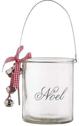 The Letteroom Glass Etched Christmas Candle Holder