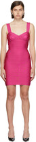 Thumbnail for your product : Herve Leger Pink Bandage Bra Cup Dress