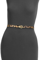 Thumbnail for your product : Tory Burch Leopard-Print Rotating Logo Belt