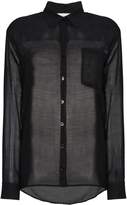 Thumbnail for your product : Beau Souci sheer long sleeve button down shirt