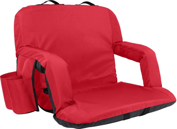 Cascade Mountain Tech Overtime Reclining Stadium Seat, Black
