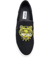 Thumbnail for your product : Kenzo tiger embroidered slip-on sneakers