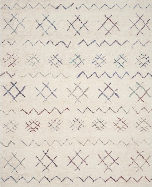 Safavieh CasablancaCSB213HandTuftedIndoorAreaRug-Ivory/Multi-8'x10'