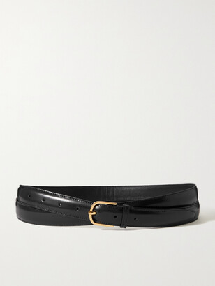 Totême Glossed-leather Belt - Black