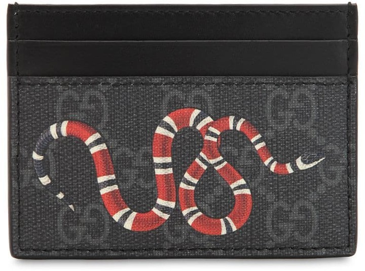 gucci snake black wallet